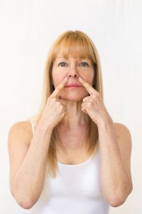 Face yoga acupressure points